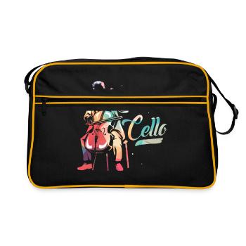 violoncelle - Sac Retro - noir/or - Devant