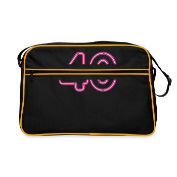 40e anniversaire - Sac Retro - noir/or - Devant