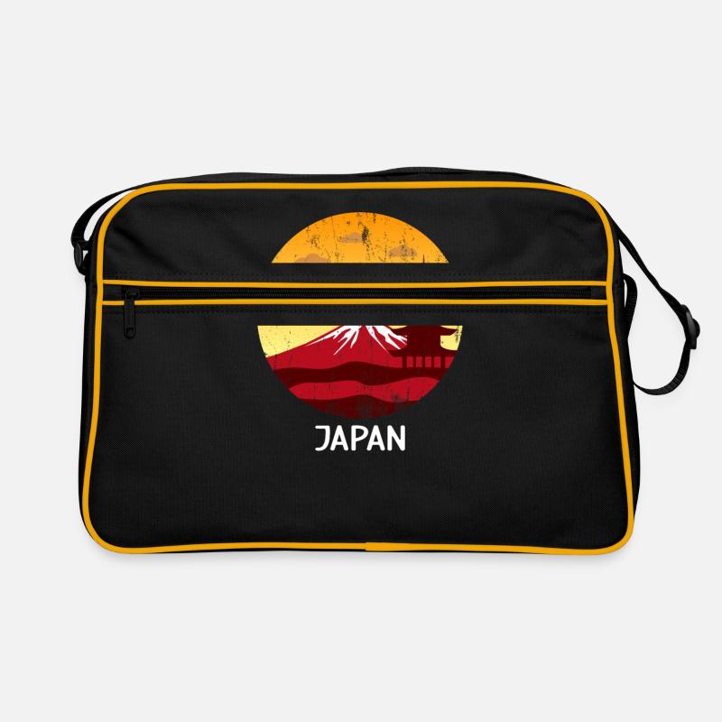 Japan - Retro Tasche - Schwarz/Gold