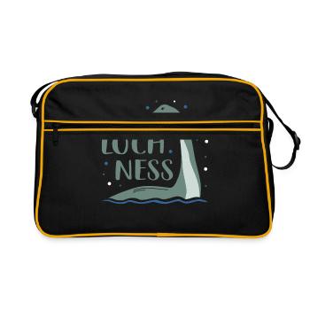 Loch Ness Monster - Retro Bag - black/gold - Front