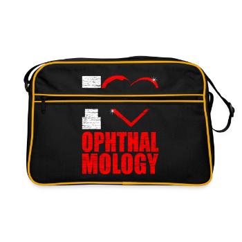 Ophtalmologiste - Sac Retro - noir/or - Devant