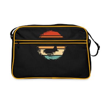 Loch Ness Monster - Retro Bag - black/gold - Front