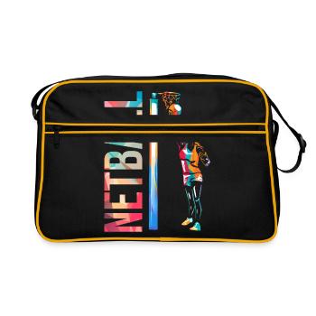 Netball - Sac Retro - noir/or - Devant