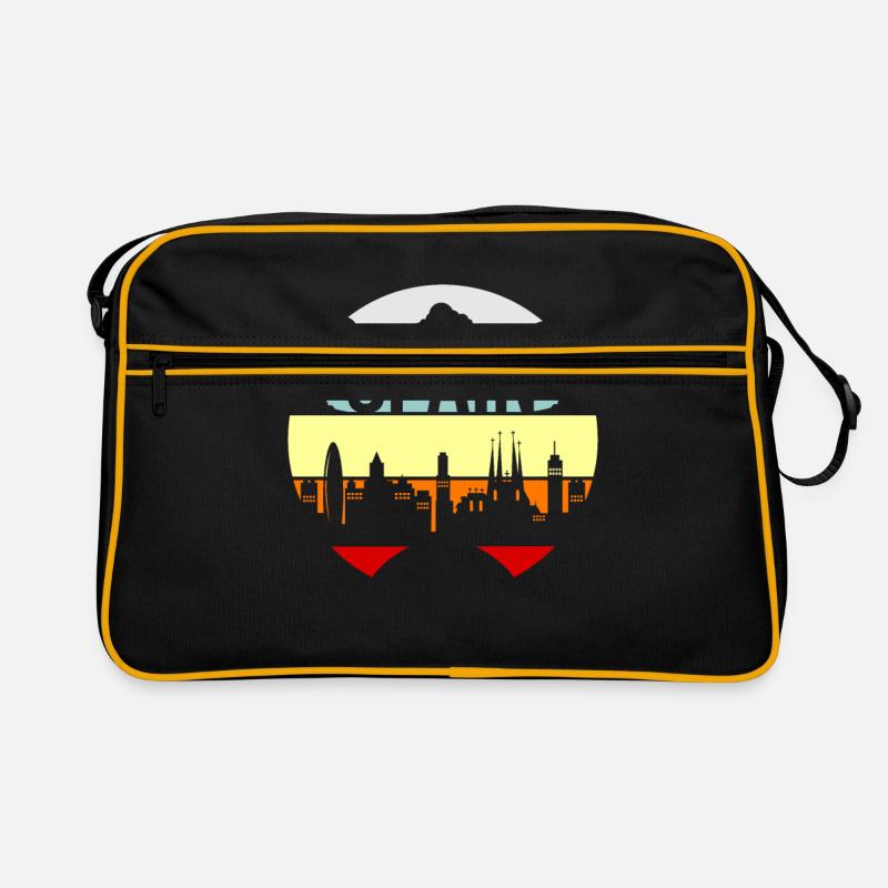 Spanien - Retro Tasche - Schwarz/Gold