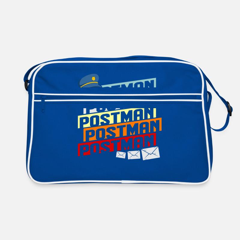 Post Briefträger Post Spruch Brief Postbote Gesche Retro Tasche