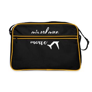 plane - Retro Bag - black/gold - Front