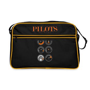 plane - Retro Bag - black/gold - Front