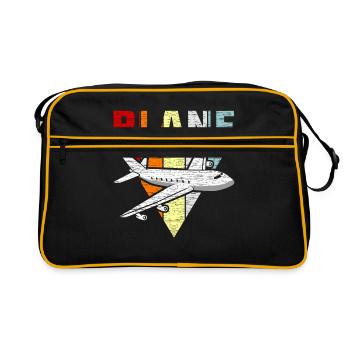 plane - Retro Bag - black/gold - Front