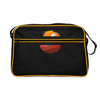 plane - Retro Bag - black/gold - Front