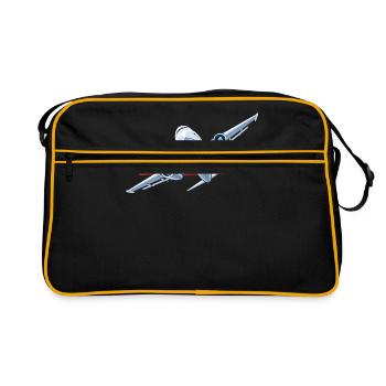 plane - Retro Bag - black/gold - Front