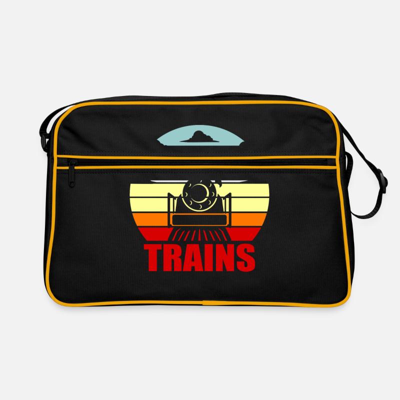 Zug - Retro Tasche - Schwarz/Gold