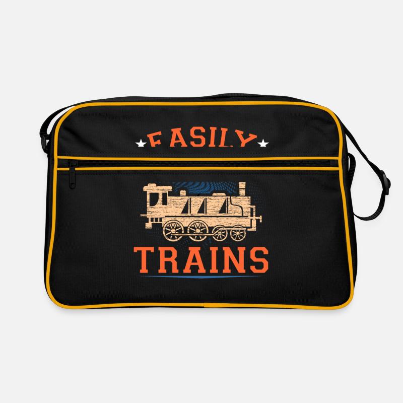 Train trains model railway railway gift Retro Bag