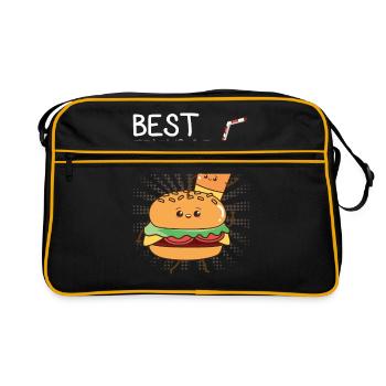 Hamburger Burger - Sac Retro - noir/or - Devant