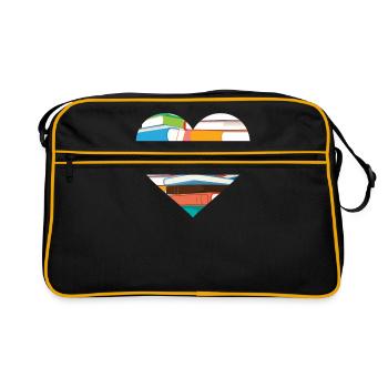 livre - Sac Retro - noir/or - Devant