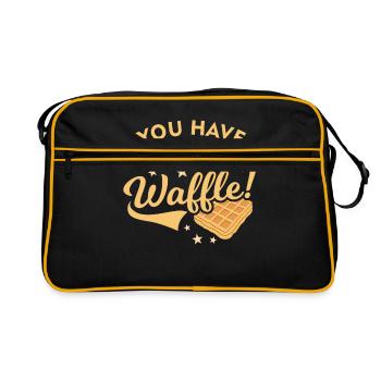 waffle - Retro Bag - black/gold - Front