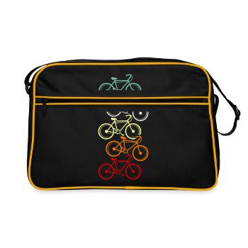VTT Vélo électrique Vélo Gesch - Sac Retro - noir/or - Devant