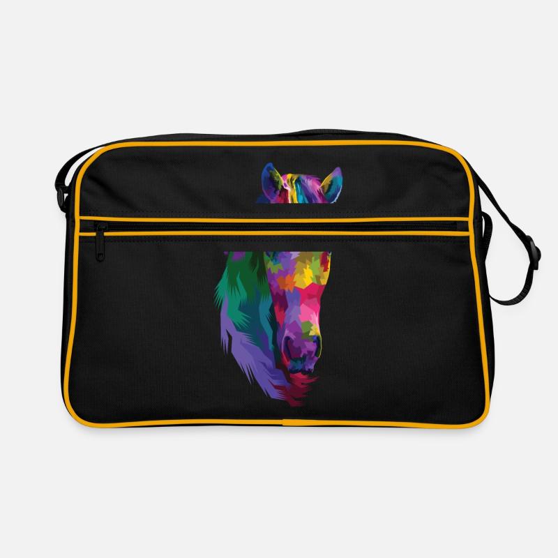 Idée cadeau de cadeau d'équitation douce de chevaux de cheval Sac Retro