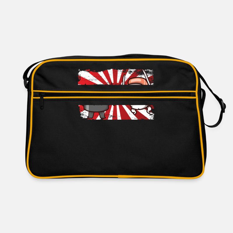 Japan - Retro Tasche - Schwarz/Gold