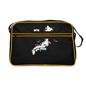 Japon - Sac Retro - noir/or - Devant