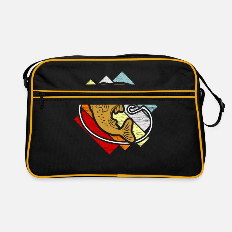 Fischen Retro Tasche