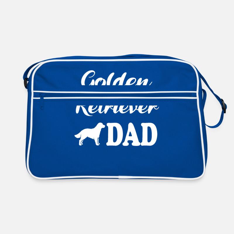 Golden Retriever Dad saying gift Retro Bag