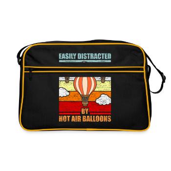 Montgolfière - Sac Retro - noir/or - Devant