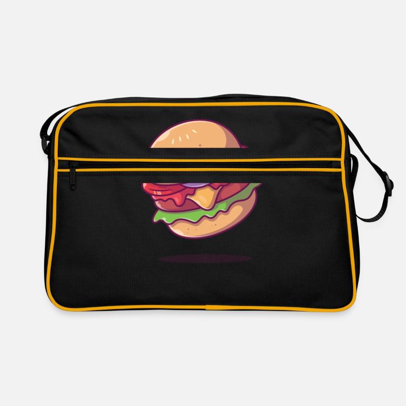 Cheeseburger Favorit Lebensmittel Geschenkidee Retro Tasche