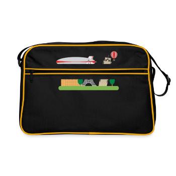 Zeppelin - Retro Bag - black/gold - Front