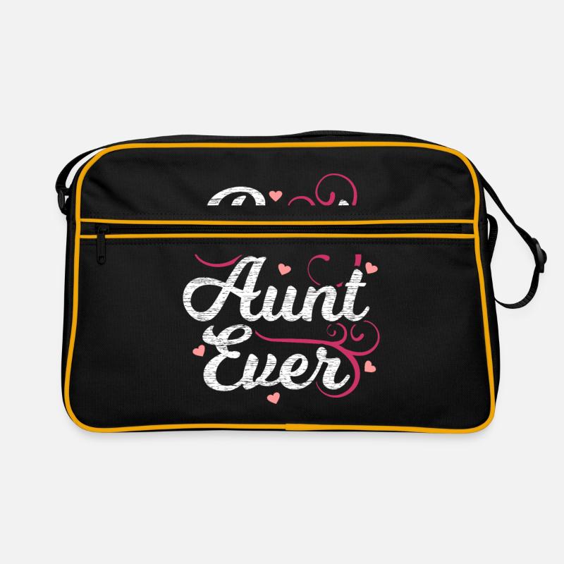 Tante - Retro Tasche - Schwarz/Gold
