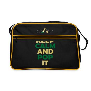 sparkling wine - Retro Bag - black/gold - Front