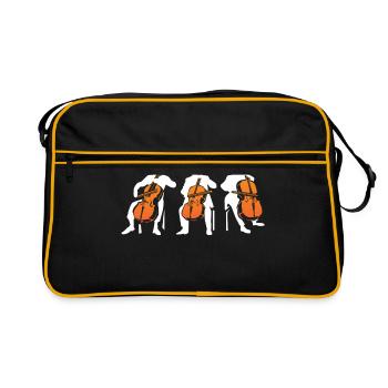 violoncelle - Sac Retro - noir/or - Devant