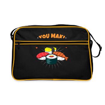 Sushi - Sac Retro - noir/or - Devant