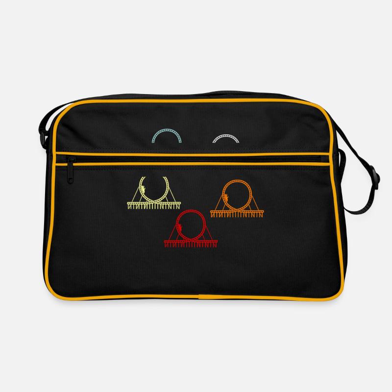 Roller coaster ride fun gift idea - Retro Bag - black/gold