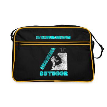 Extreme ironing extreme ironing gift - Retro Bag - black/gold - Front