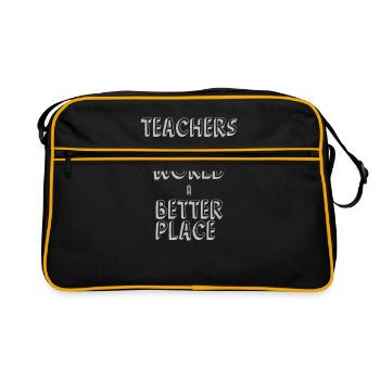 Enseignante - Sac Retro - noir/or - Devant
