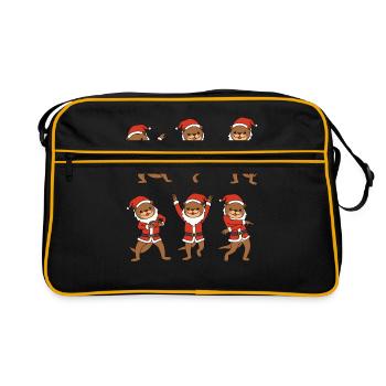 Chemise de Noël la loutre chemise de Noël Loutre - Sac Retro - noir/or - Devant