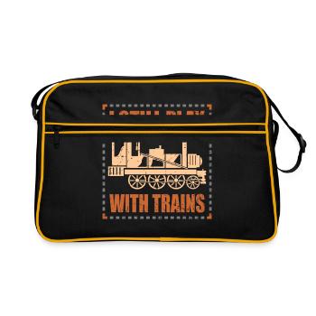 train - Sac Retro - noir/or - Devant