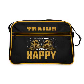 train - Sac Retro - noir/or - Devant