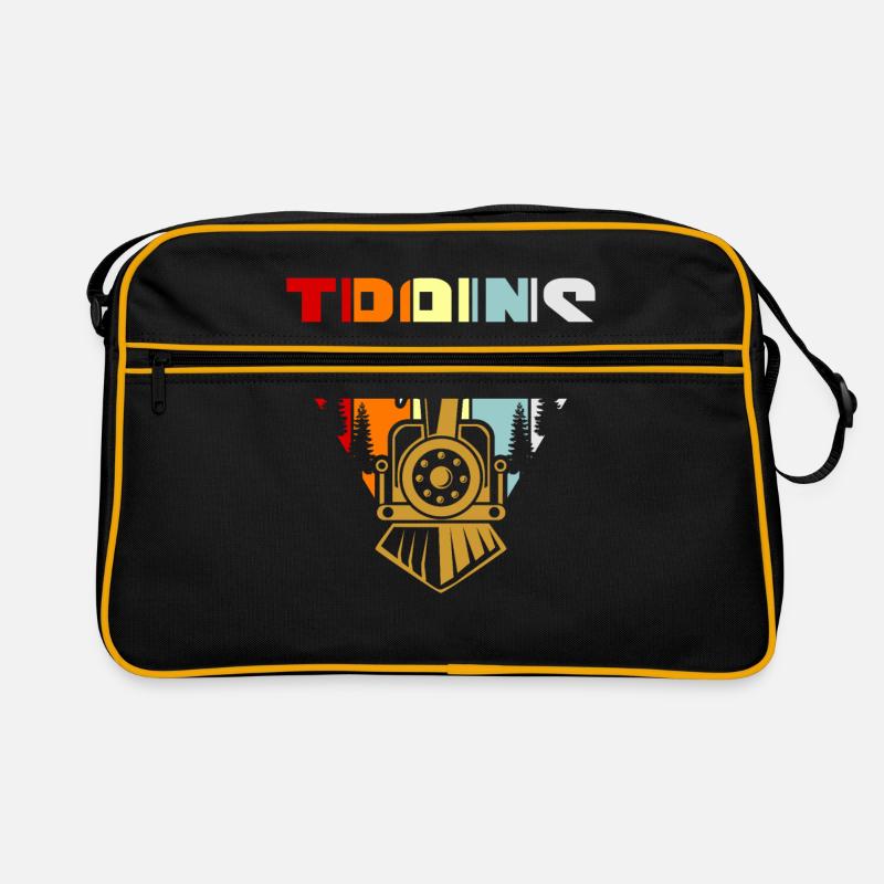 Zug - Retro Tasche - Schwarz/Gold