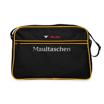 Maultasche-Nudeln - Retro Tasche - Schwarz/Gold - Vorne