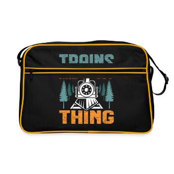 train - Sac Retro - noir/or - Devant