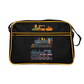 train - Sac Retro - noir/or - Devant
