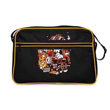 train - Sac Retro - noir/or - Devant