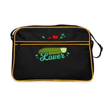 cucumber - Retro Bag - black/gold - Front