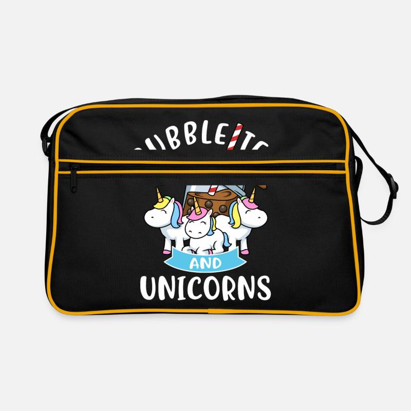 Bubble Tea Licorne Cadeau Filles Bubble Tea Sac Retro