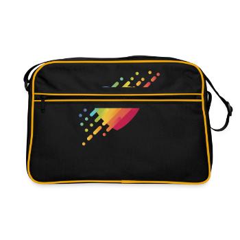 LGBT - Retro Tasche - Schwarz/Gold - Vorne