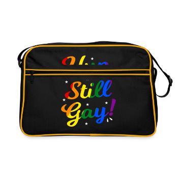 LGBT - Retro Tasche - Schwarz/Gold - Vorne