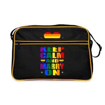 LGBT - Retro Tasche - Schwarz/Gold - Vorne
