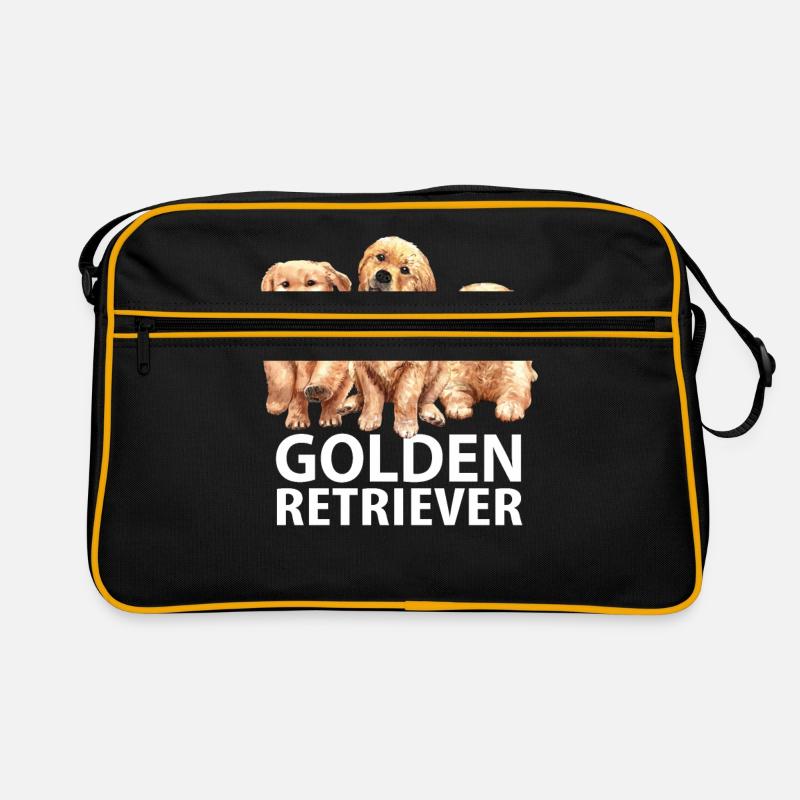 Idée cadeau chiot Golden Retriever Sac Retro