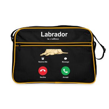 Labrador - Retro Bag - black/gold - Front